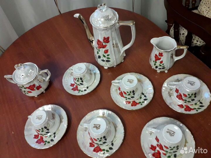 Сервиз кофейный.Костяной фарфор