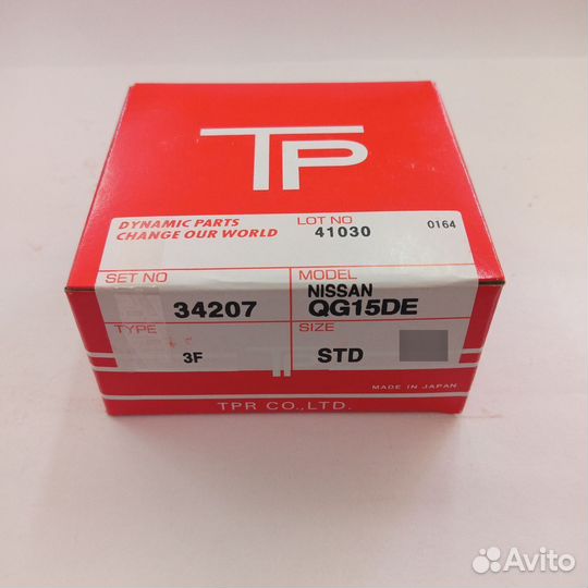 Кольца поршневые TP 34207 QD15 STD
