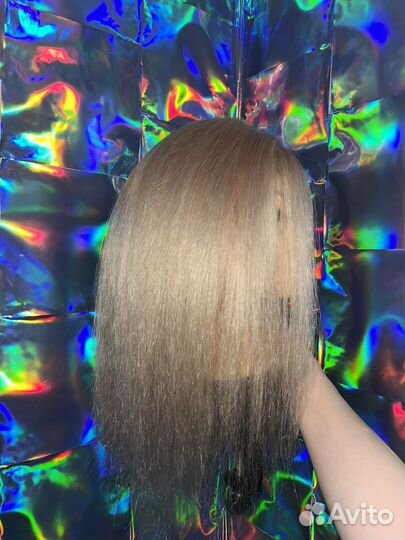 Учебная голова манекен (натуральные волосы)