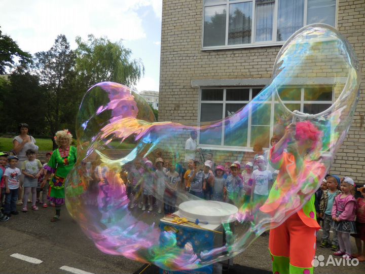 Шоу мыльных пузырей и детские аниматоры