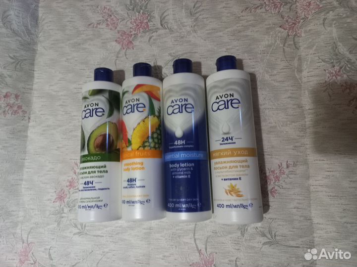 Лосьоны для тела, гели для душа, спреи, крема avon