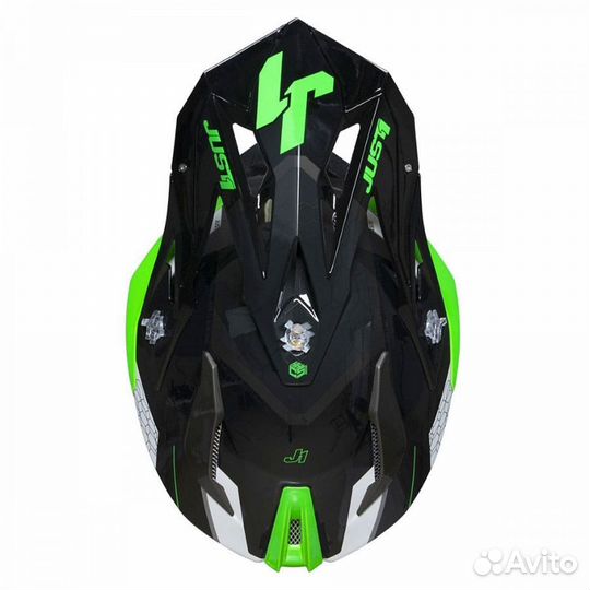 Шлем кроссовый just1 J18 Hexa Зеленый