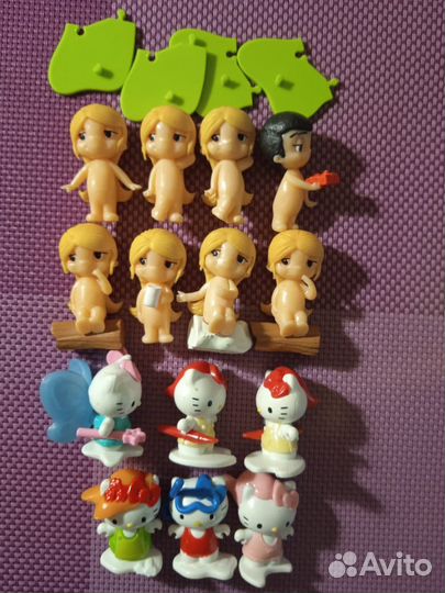 Love is и Hello kitty фигурки из киндер сюрпризов