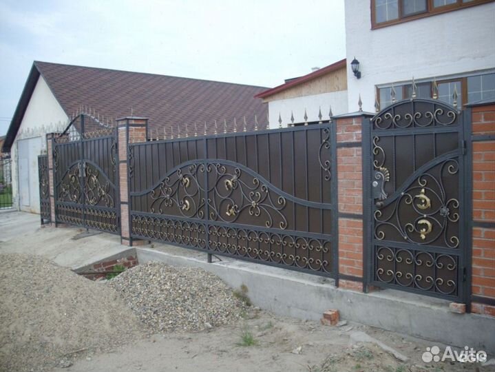 Ворота кованые распашные