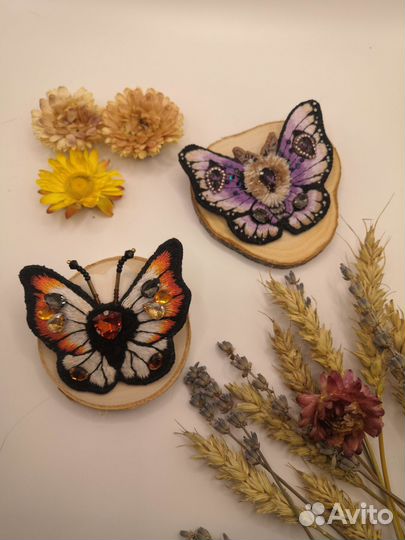 Броши Мотыльки