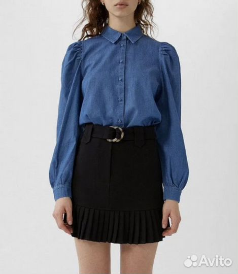 Юбка черная Stradivarius