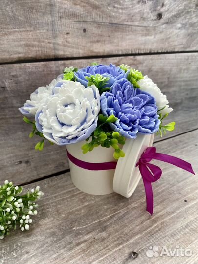 Букет из мыльных цветов