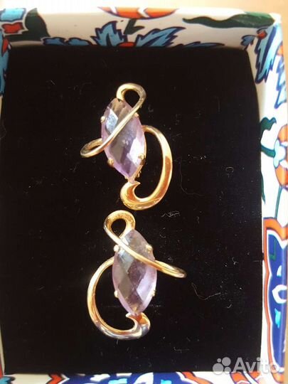 Серьги золотые