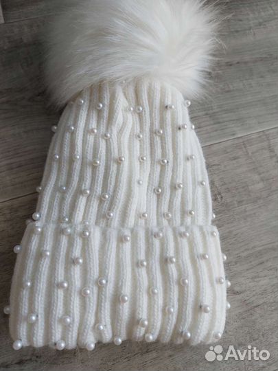 Шапка зимняя для девочки 52 54