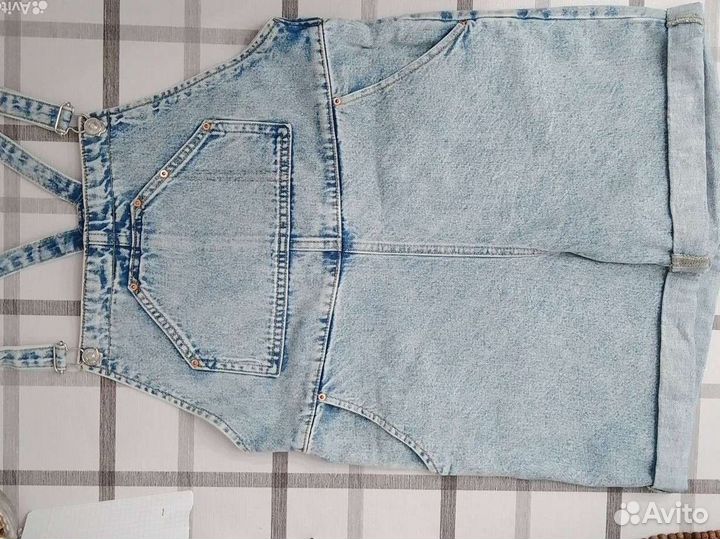 Джинсовый комбинезон шорты xs 152 158 Mango denim