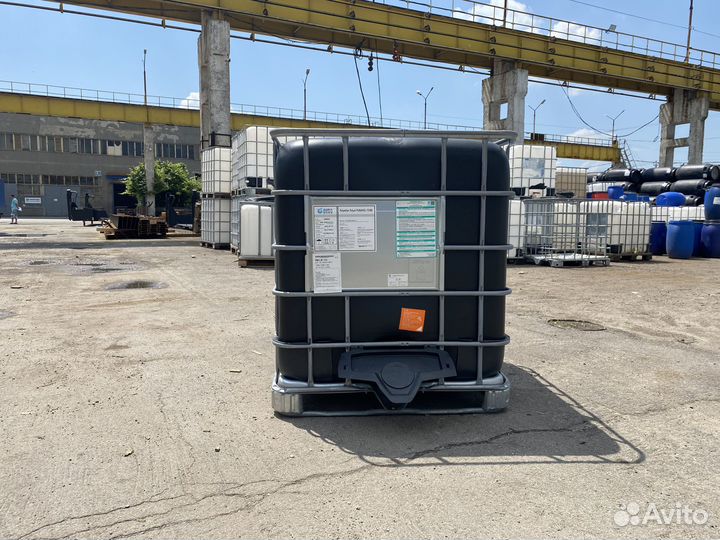 Еврокуб черный 1000л. комбинированный поддон