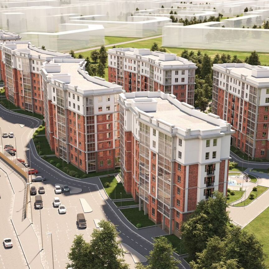 1-к. квартира, 41,1 м², 6/8 эт.