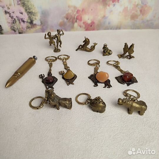 Брелки и фигурки из латуни