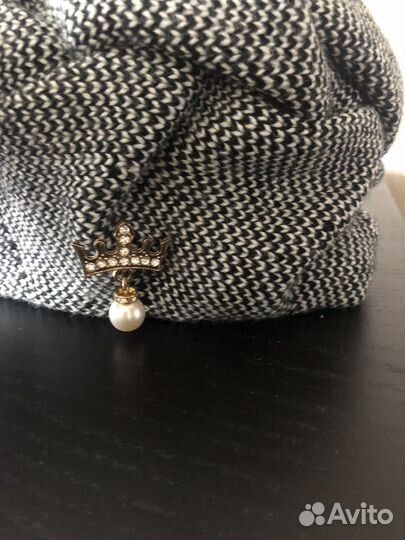 Берет с шарфом комплект женский