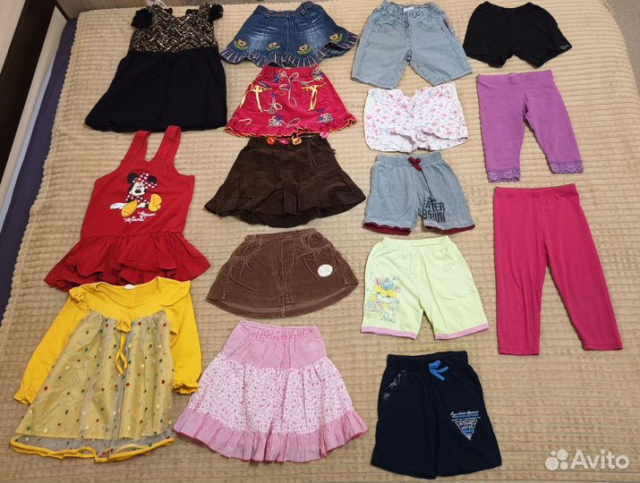 Детская одежда для девочек 110 116 пакетом
