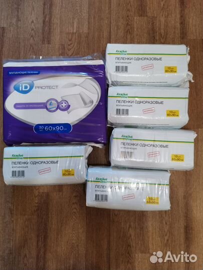 Пеленки одноразовые 60х90 и подгузники-трусы