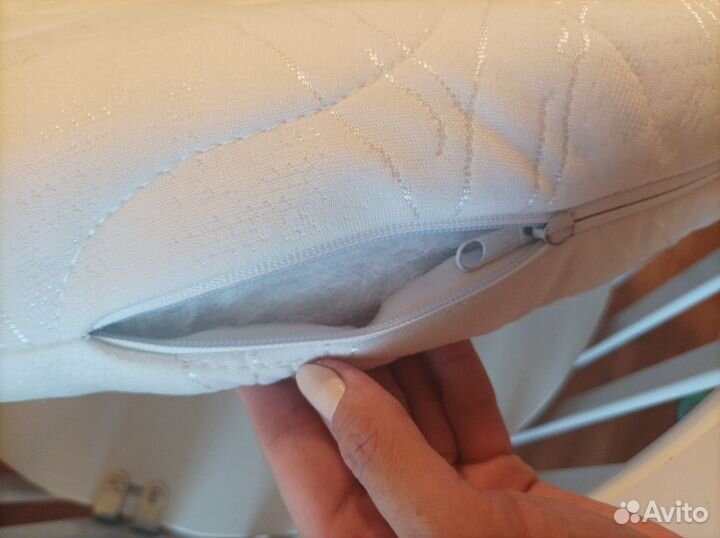 Детская круглая кроватка с маятником + матрас