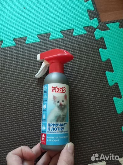 Лоток для кошек, спрей для приучения к лотку
