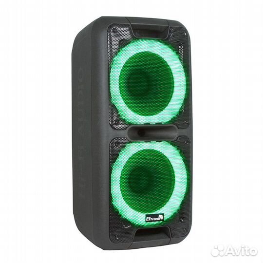 Мощная колонка Eltronic 20-14 с двумя микрофонами