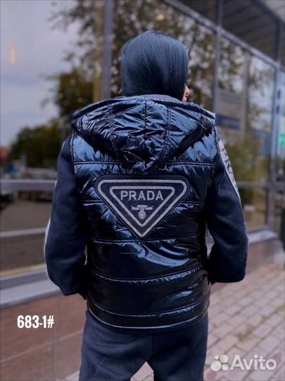 Спортивный костюм женский тройка с жилеткой