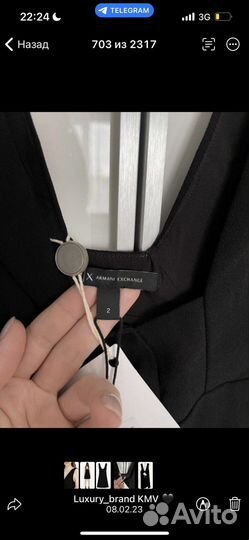 Armani exchange платье сарафан
