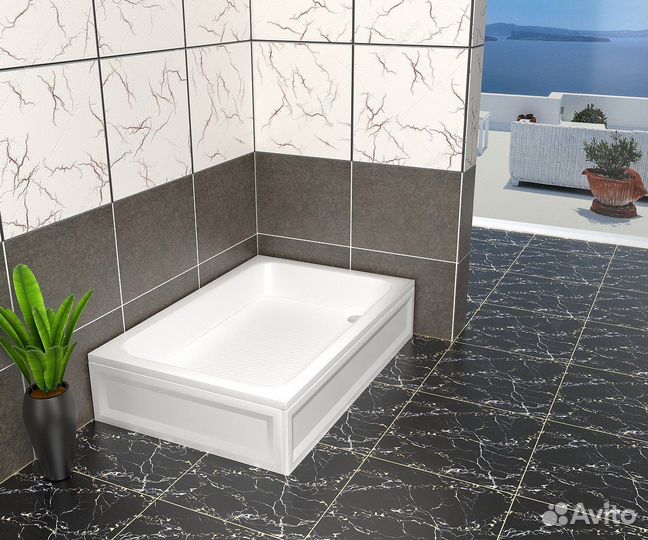 Душевой поддон акрил RGW Acrylic B/CL-S 100х80х27