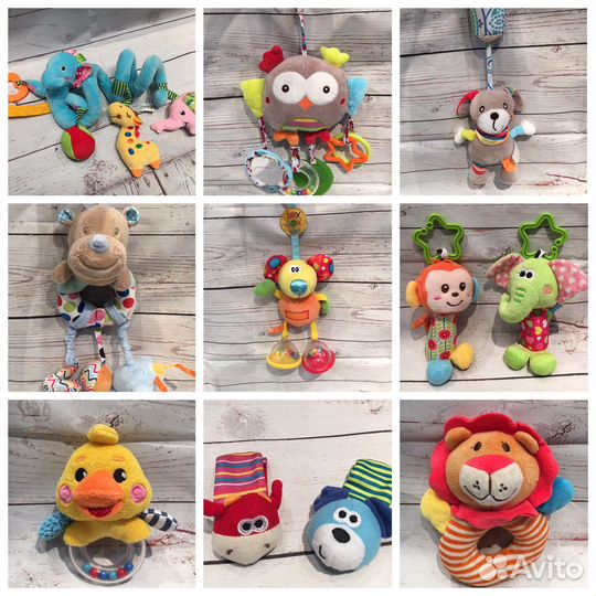 Развивающие игрушки-подвески, погремушки