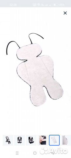 Букашечка. Из овечьей шерсти -матрасик в коляску