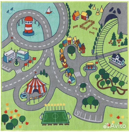 Ковер детский икеа стадсдель 1.33 х 1.3 м