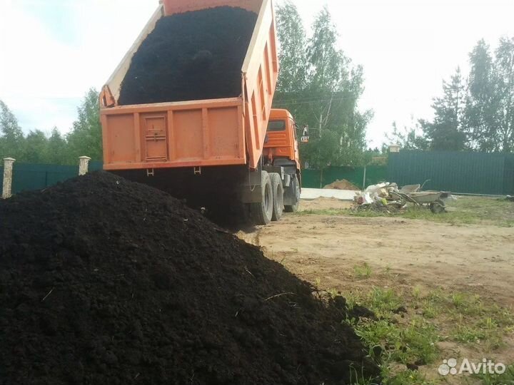 Чернозем торф для дачи и растений с доставкой
