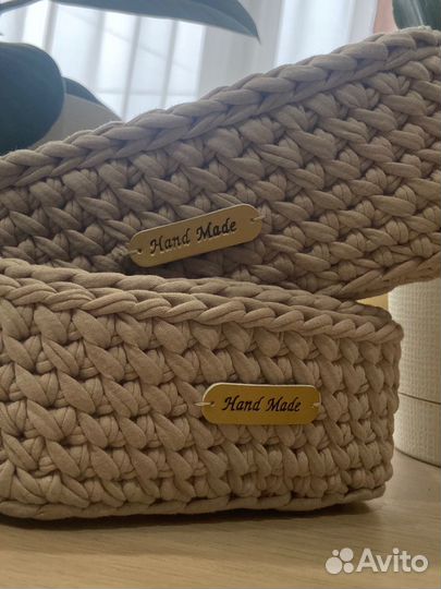 Корзинки из трикотажной пряжи