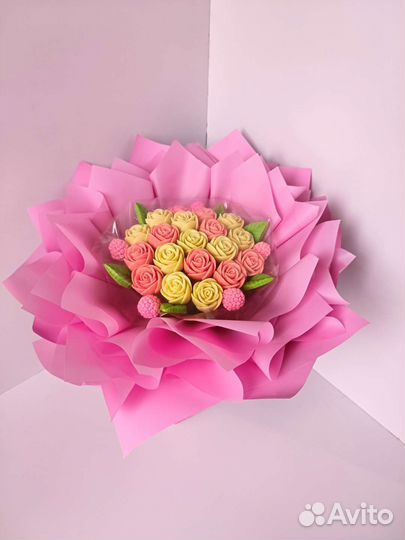 Букеты из шоколадных цветов