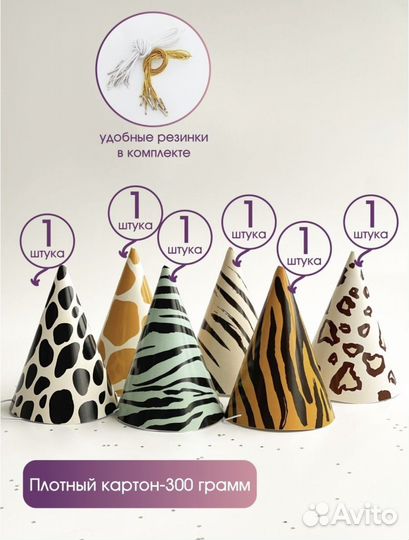 Колпаки на день рождения бумажные