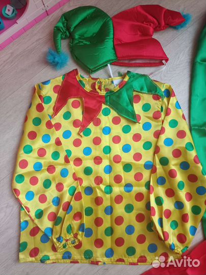 Новогодний костюм скоромох, петрушка