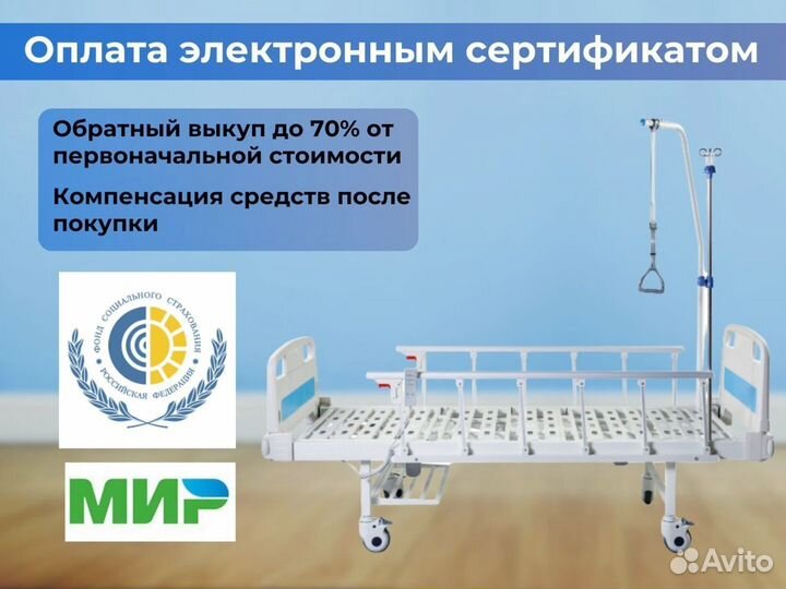 Медицинская кровать функциональная