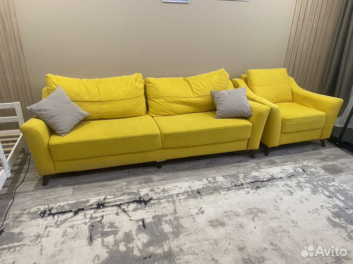 Комплект мягкой мебели бу