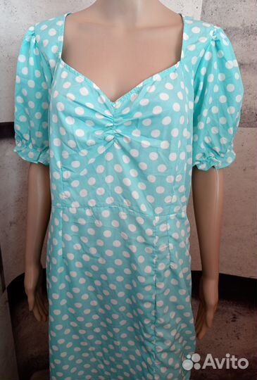 Платье-макси с принтом новое 50 размер