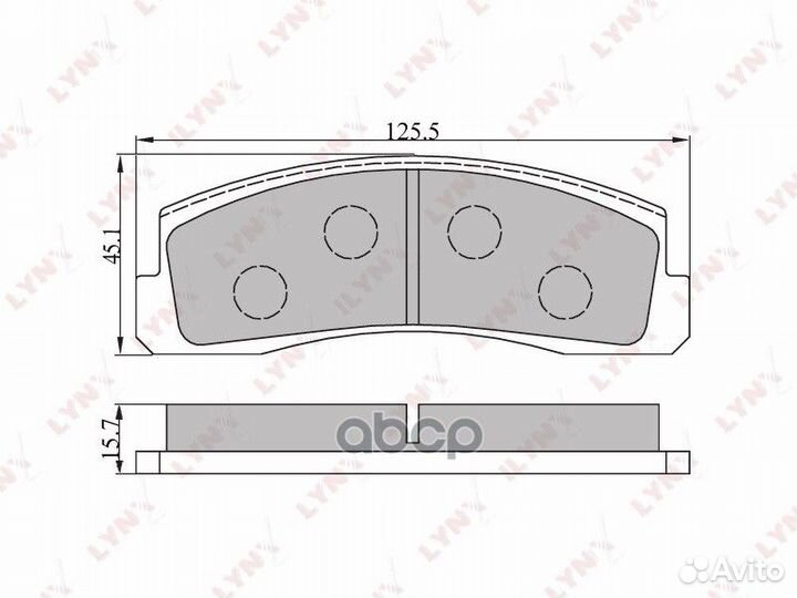 Колодки тормозные дисковые перед chevrolet