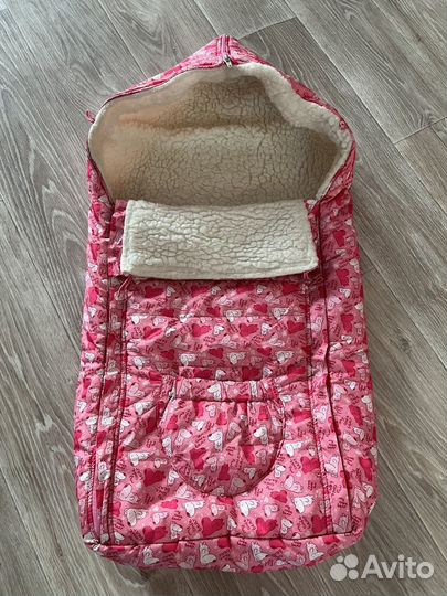 Зимний конверт в прогулочную коляску