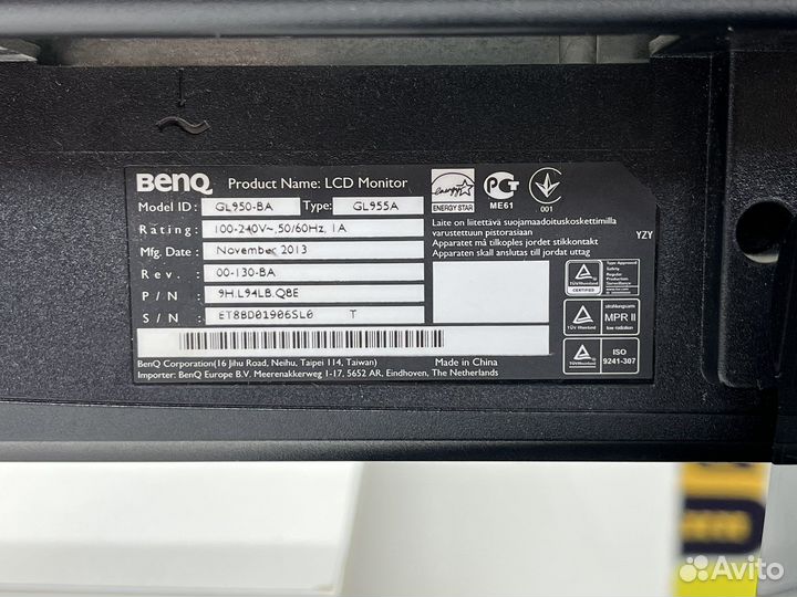 Монитор Benq 19 диагональ 1366х768/рассрочка