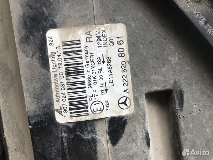 Фары Mercedes S class w222