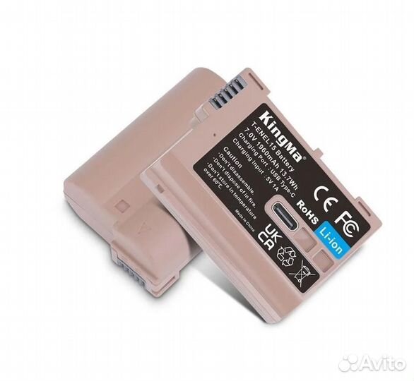 Аккумулятор c разъёмом Type-C KingMa EN-EL15