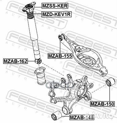 Опора амортизатора febest mzss-KER (KD45-28-910E)