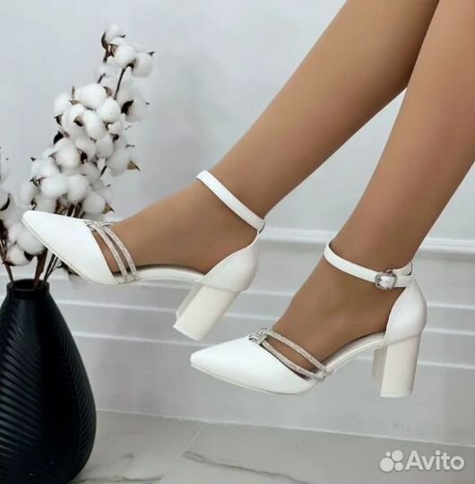 Туфли свадебные белые 36 размер