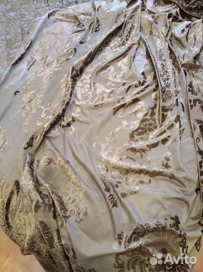 Покрывало и шторы комплект,бархот