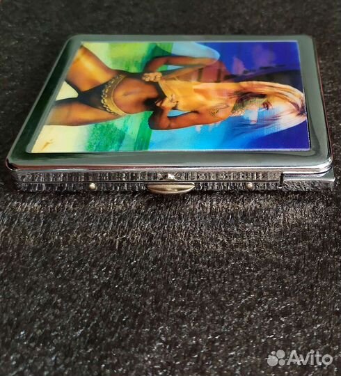 Портсигар с зажигалкой. Стерео. Винтаж.00-е г