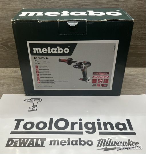 Дрель для рыбалки Metabo BS 18 LTX BL I Германия