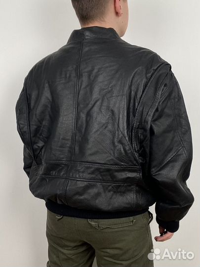 Vintage Leather Sherpa Pilot Bomber Avirex Stussy