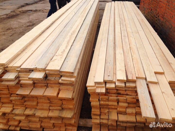 Строганная доска, сосна 35х90х6000мм