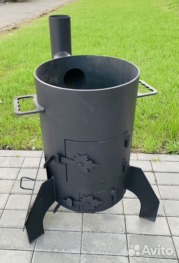 Печь стальная для казана